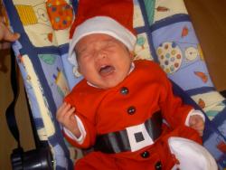 Santa sing the rock